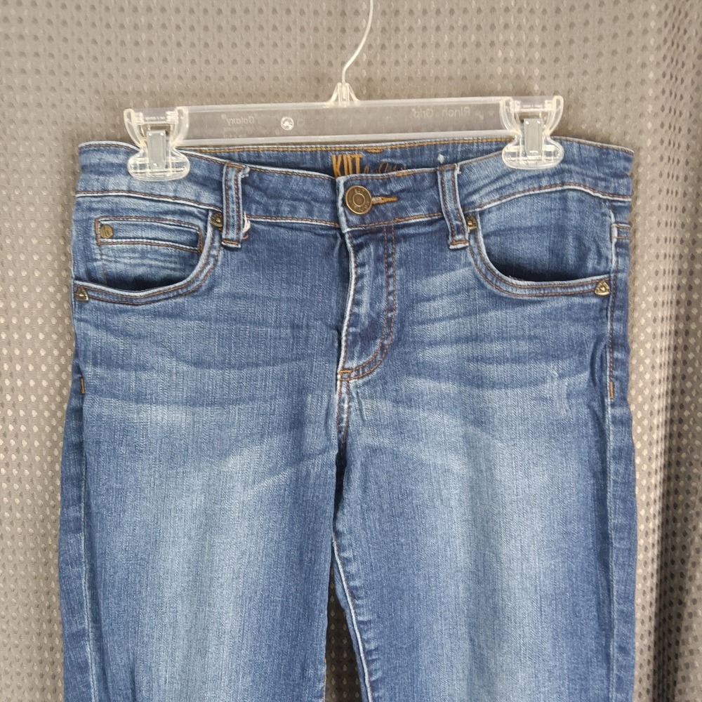 KUT from the Kloth Women's Blue Denim Skinny Fit Jeans Size 4